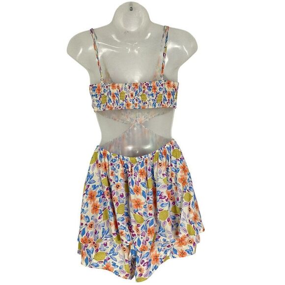 Summerhaus Harlow Cutout Floral Romper, Small, Adj. Straps, 100% rayon - Picture 6 of 13